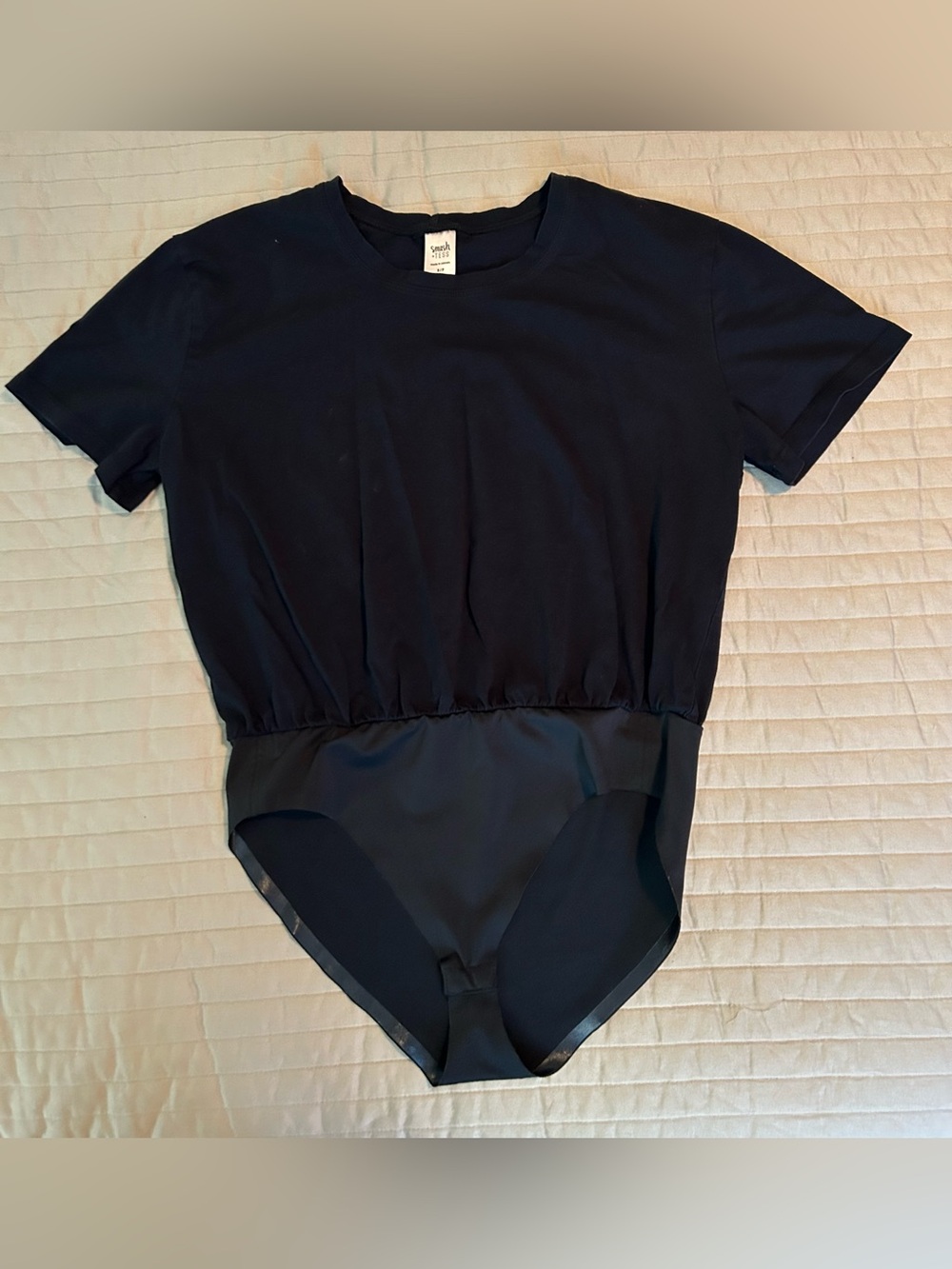 Smash + Tess Black Short Sleeve Bodysuit